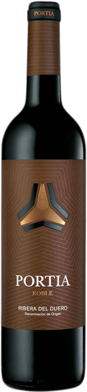 9,95 € Spedizione Gratuita | Vino Rosso Portia Rovere D.O. Ribera del Duero Castilla y León Spagna Tempranillo 75 cl