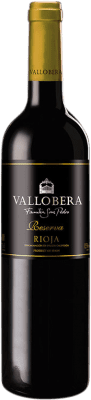 17,95 € 免费送货 | 红酒 Vallobera 预订 D.O.Ca. Rioja 拉里奥哈 西班牙 Tempranillo 瓶子 75 cl