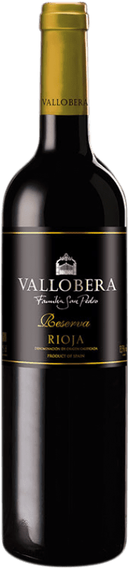17,95 € Бесплатная доставка | Красное вино Vallobera Резерв D.O.Ca. Rioja Ла-Риоха Испания Tempranillo бутылка 75 cl