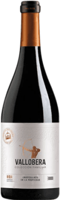 47,95 € Free Shipping | Red wine Vallobera Colección Familiar Reserve D.O.Ca. Rioja The Rioja Spain Tempranillo, Grenache Bottle 75 cl