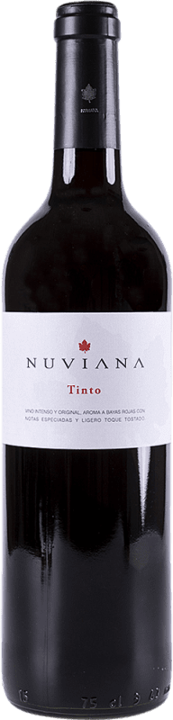 6,95 € 免费送货 | 红葡萄酒 Belver de Cinca Nuviana 年轻的 I.G.P. Vino de la Tierra del Valle del Cinca 阿拉贡 西班牙 Tempranillo — 丹魄, Cabernet Sauvignon — 赤霞珠 75 cl