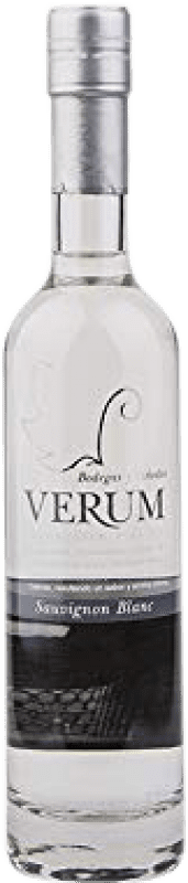 16,95 € Envío gratis | Orujo Aguardiente Verum España Sauvignon Blanca Botellín Tercio 35 cl