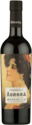 8,95 € Бесплатная доставка | Крепленое вино Yuste Aurora D.O. Manzanilla-Sanlúcar de Barrameda Andalucía y Extremadura Испания Palomino Fino бутылка 75 cl