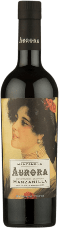 12,95 € Free Shipping | Fortified wine Yuste Aurora D.O. Manzanilla-Sanlúcar de Barrameda Andalucía y Extremadura Spain Palomino Fino Bottle 75 cl