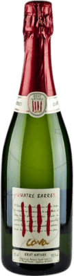 8,95 € 免费送货 | 白起泡酒 Capita Vidal Quatre Barres Brut Nature 年轻的 D.O. Cava 加泰罗尼亚 西班牙 Macabeo, Xarel·lo, Parellada 瓶子 75 cl