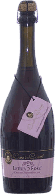 10,95 € Free Shipping | Rosé sparkling Dei Giorgi Letizia 5 Rose Sweet D.O.C. Lambrusco di Sorbara Italy Lambrusco Bottle 75 cl