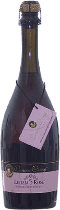 11,95 € Envío gratis | Espumoso Rosado Dei Giorgi Letizia 5 Dulce Rosé — Rosado D.O.C. Lambrusco di Sorbara Italia Lambrusco Botella 75 cl