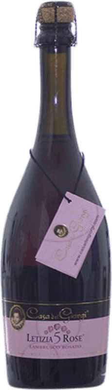 10,95 € Free Shipping | Rosé sparkling Dei Giorgi Letizia 5 Rose Sweet D.O.C. Lambrusco di Sorbara Italy Lambrusco Bottle 75 cl