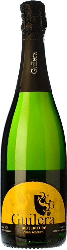 19,95 € Envío gratis | Espumoso Blanco Guilera Brut Nature Gran Reserva D.O. Cava Cataluña España Macabeo, Xarel·lo, Parellada 75 cl