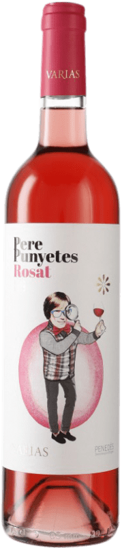 5,95 € Kostenloser Versand | Rosé-Wein Cava Varias Pere Punyetes Jung D.O. Penedès Katalonien Spanien Merlot, Grenache, Cabernet Sauvignon, Spätburgunder Flasche 75 cl