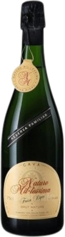 12,95 € 免费送货 | 白起泡酒 Caves Freixa Rigau Mil·lèssima Brut Nature 大储备 D.O. Cava 加泰罗尼亚 西班牙 Macabeo, Xarel·lo, Parellada 瓶子 75 cl