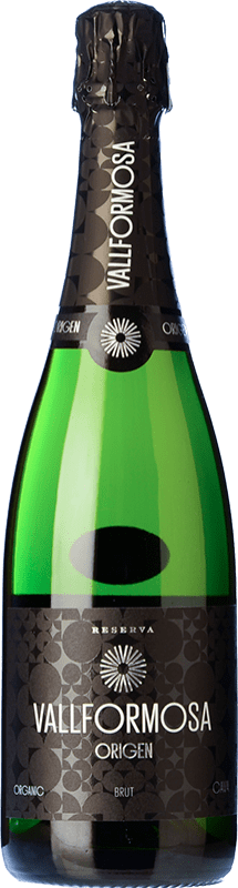 16,95 € 免费送货 | 白起泡酒 Vallformosa Origen 香槟 年轻的 D.O. Cava 加泰罗尼亚 西班牙 Macabeo, Xarel·lo, Parellada 瓶子 75 cl