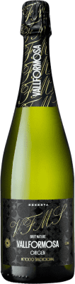 11,95 € 送料無料 | 白スパークリングワイン Vallformosa Origen ブルットの自然 若い D.O. Cava カタロニア スペイン Macabeo, Xarel·lo, Parellada ボトル 75 cl