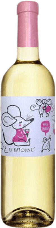 4,95 € Envío gratis | Vino blanco Celler Rosa María Torres El Ratolinet Joven D.O. Conca de Barberà Cataluña España Moscato Botella 75 cl