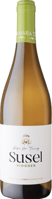 8,95 € Spedizione Gratuita | Vino bianco Celler Rosa María Torres Susel Giovane D.O. Conca de Barberà Catalogna Spagna Viognier Bottiglia 75 cl