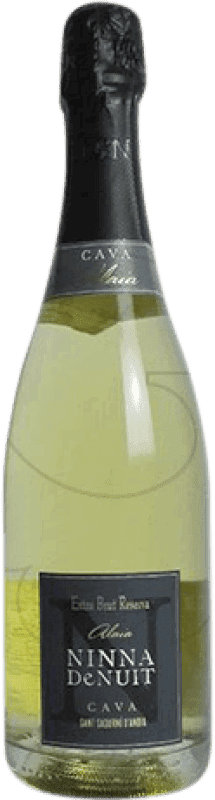 11,95 € Kostenloser Versand | Weißer Sekt Bellmunt del Priorat Ninna de Nuit Alaia Brut — Herb Reserve — Gereift D.O. Cava Katalonien Spanien Macabeo, Chardonnay, Parellada 75 cl