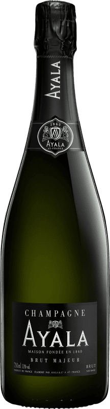 56,95 € Envío gratis | Espumoso blanco Maison Ayala Majeur Brut Gran Reserva A.O.C. Champagne Francia Pinot Negro, Chardonnay, Pinot Meunier Botella 75 cl