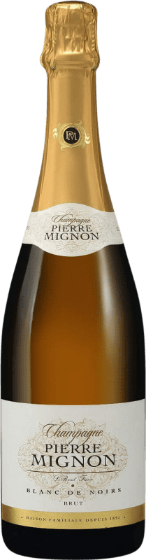 48,95 € Envoi gratuit | Blanc mousseux Pierre Mignon Blanc de Noirs Brut Grande Réserve A.O.C. Champagne France Pinot Noir, Pinot Meunier Bouteille 75 cl