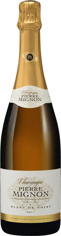 48,95 € Envio grátis | Espumante branco Pierre Mignon Blanc de Noirs Brut Grande Reserva A.O.C. Champagne França Pinot Preto, Pinot Meunier Garrafa 75 cl