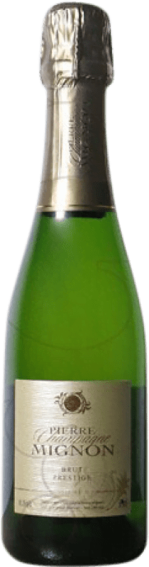 26,95 € Kostenloser Versand | Weißer Sekt Pierre Mignon Prestige Brut Große Reserve A.O.C. Champagne Frankreich Spätburgunder, Chardonnay, Pinot Meunier Halbe Flasche 37 cl