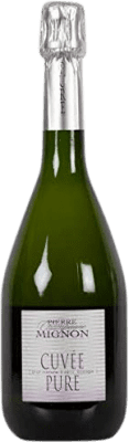 54,95 € Kostenloser Versand | Weißer Sekt Pierre Mignon Cuvée Pure Brut Natur Große Reserve A.O.C. Champagne Frankreich Pinot Schwarz, Chardonnay, Pinot Meunier Flasche 75 cl