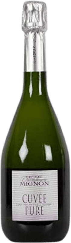 54,95 € 送料無料 | 白スパークリングワイン Pierre Mignon Cuvée Pure ブルットの自然 グランド・リザーブ A.O.C. Champagne フランス Pinot Black, Chardonnay, Pinot Meunier ボトル 75 cl