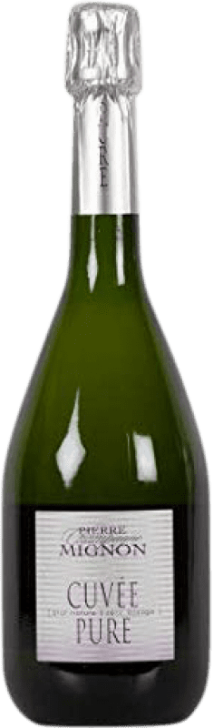 54,95 € Free Shipping | White sparkling Pierre Mignon Cuvée Pure Brut Nature Grand Reserve A.O.C. Champagne France Pinot Black, Chardonnay, Pinot Meunier Bottle 75 cl
