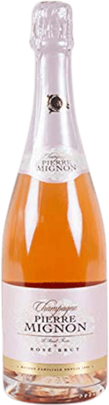 45,95 € Envio grátis | Espumante rosé Pierre Mignon Rosé Brut Grande Reserva A.O.C. Champagne França Pinot Preto, Chardonnay, Pinot Meunier Garrafa 75 cl