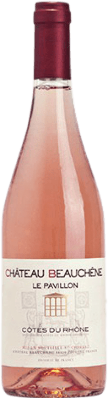 9,95 € Free Shipping | Rosé Wine Château Beauchene Le Pavillon Young A.O.C. France France Syrah — Shiraz, Garnacha — Grenache, Monastrell, Cinsault Bottle 75 cl