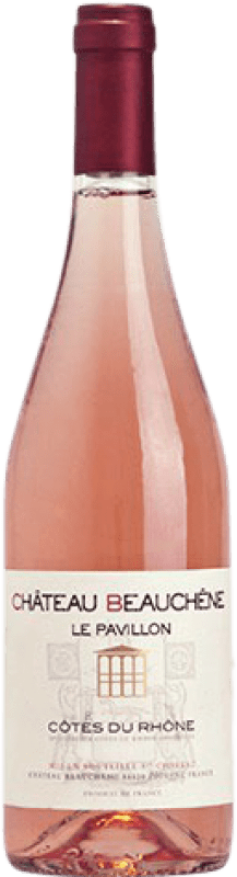 9,95 € Envío gratis | Vino rosado Château Beauchene Le Pavillon Joven A.O.C. Francia Francia Syrah, Garnacha, Monastrell, Cinsault Botella 75 cl