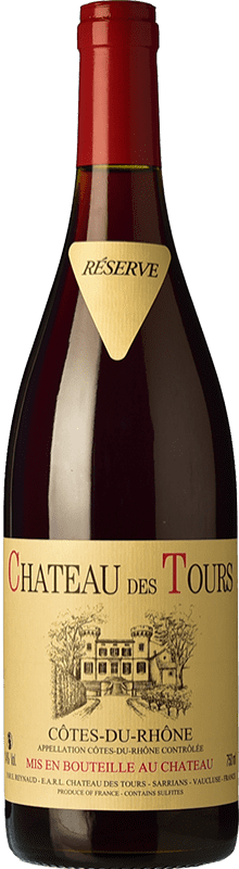 53,95 € 免费送货 | 红酒 Château des Tours A.O.C. France 法国 Syrah, Grenache, Cinsault 瓶子 75 cl