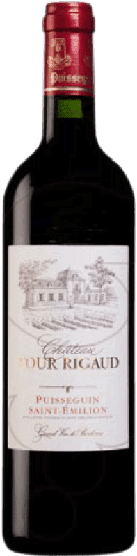 17,95 € Бесплатная доставка | Красное вино Château Tour Rigaud Kósher A.O.C. Bordeaux Франция Merlot — Мерло, Cabernet Sauvignon — Каберне Совиньон Бутылка 75 cl