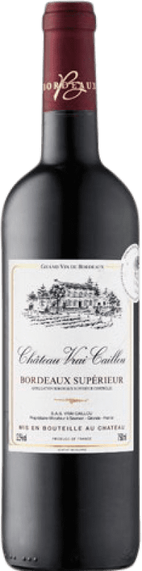 10,95 € 送料無料 | 赤ワイン Château Vrai Caillou Crianza — クリアンサ A.O.C. Bordeaux フランス Merlot — メルロー, Cabernet Sauvignon — カベルネ・ソーヴィニヨン, Cabernet Franc — カベルネ・フラン 75 cl