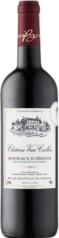 9,95 € Envoi gratuit | Vin rouge Château Vrai Caillou Crianza A.O.C. Bordeaux France Merlot, Cabernet Sauvignon, Cabernet Franc Bouteille 75 cl