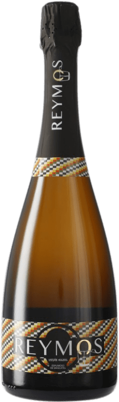 6,95 € Envío gratis | Vino blanco Cheste Agraria Reymos Espumoso Joven D.O. Valencia Levante España Moscato Botella 75 cl