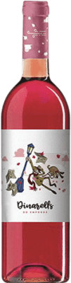 5,95 € 免费送货 | 玫瑰酒 Garriguella Dinarells 年轻的 D.O. Empordà 加泰罗尼亚 西班牙 Tempranillo, Grenache, Mazuelo, Carignan 瓶子 75 cl