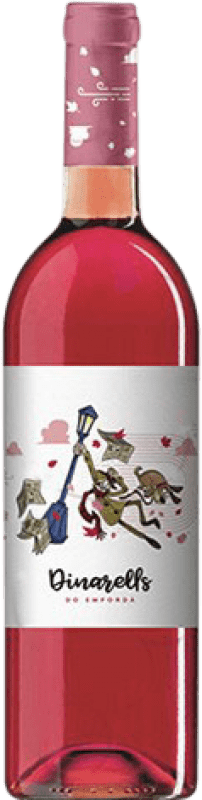 5,95 € Free Shipping | Rosé wine Garriguella Dinarells Young D.O. Empordà Catalonia Spain Tempranillo, Grenache, Mazuelo, Carignan Bottle 75 cl