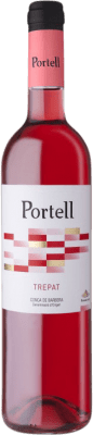 6,95 € 免费送货 | 玫瑰酒 Sarral Portell 年轻的 D.O. Conca de Barberà 加泰罗尼亚 西班牙 Trepat 瓶子 75 cl