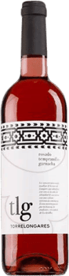 6,95 € Kostenloser Versand | Rosé-Wein Covinca Torrelongares Jung D.O. Cariñena Aragón Spanien Grenache Flasche 75 cl