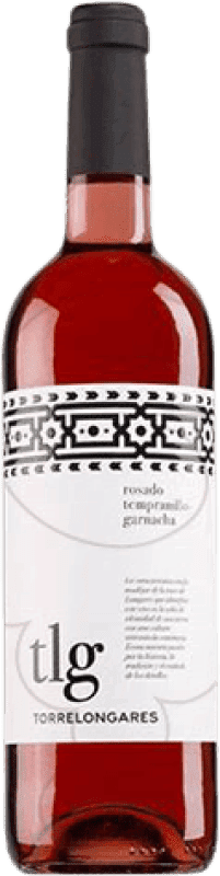 6,95 € Spedizione Gratuita | Vino rosato Covinca Torrelongares Giovane D.O. Cariñena Aragona Spagna Grenache Bottiglia 75 cl