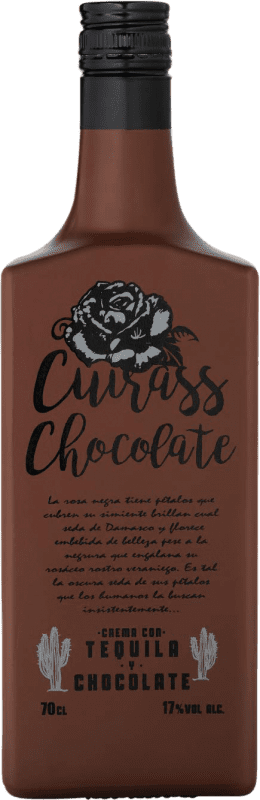 16,95 € Envío gratis | Crema de Licor Cuirass Tequila Cream Chocolate España Botella 70 cl