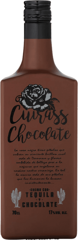 16,95 € Free Shipping | Liqueur Cream Cuirass Tequila Chocolate Spain Bottle 70 cl