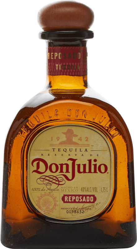 146,95 € Spedizione Gratuita | Tequila Don Julio Reposado Messico Bottiglia Speciale 1,75 L