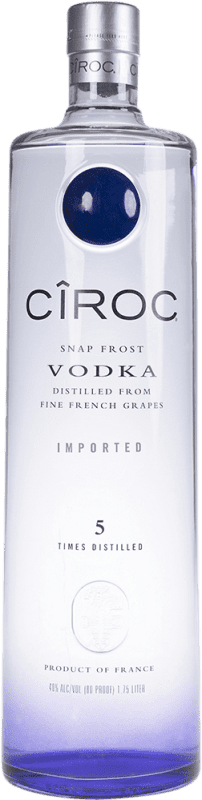 121,95 € Kostenloser Versand | Wodka Cîroc Frankreich Spezialflasche 1,75 L