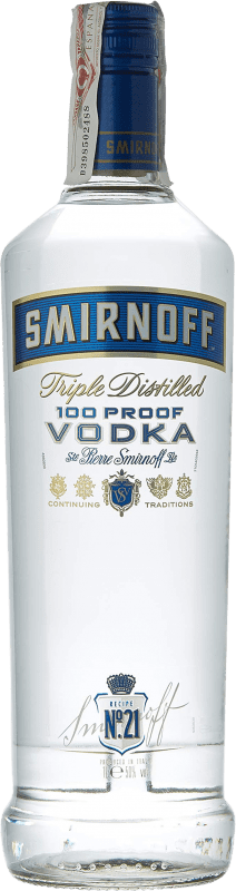23,95 € Free Shipping | Vodka Smirnoff Etiqueta Azul France Bottle 1 L