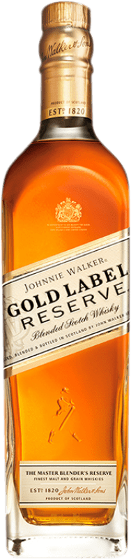 55,95 € Envio grátis | Whisky Blended Johnnie Walker Gold Label Reserva Reino Unido Garrafa 70 cl