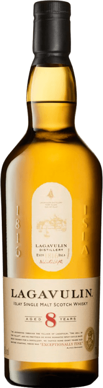 69,95 € Spedizione Gratuita | Whisky Single Malt Lagavulin Regno Unito 8 Anni 70 cl