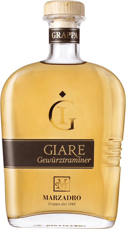 64,95 € Envio grátis | Grappa Marzadro Giare Itália Gewürztraminer Garrafa 70 cl