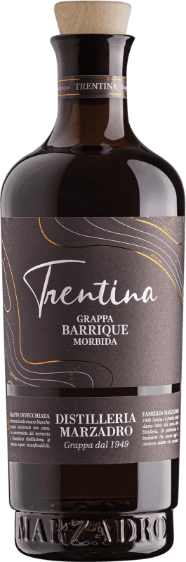 44,95 € Бесплатная доставка | Граппа Marzadro La Trentina Бочка Италия 70 cl