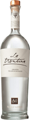 38,95 € Envio grátis | Aguardente Grappa Marzadro la Trentina Tradizionale Itália Garrafa 70 cl